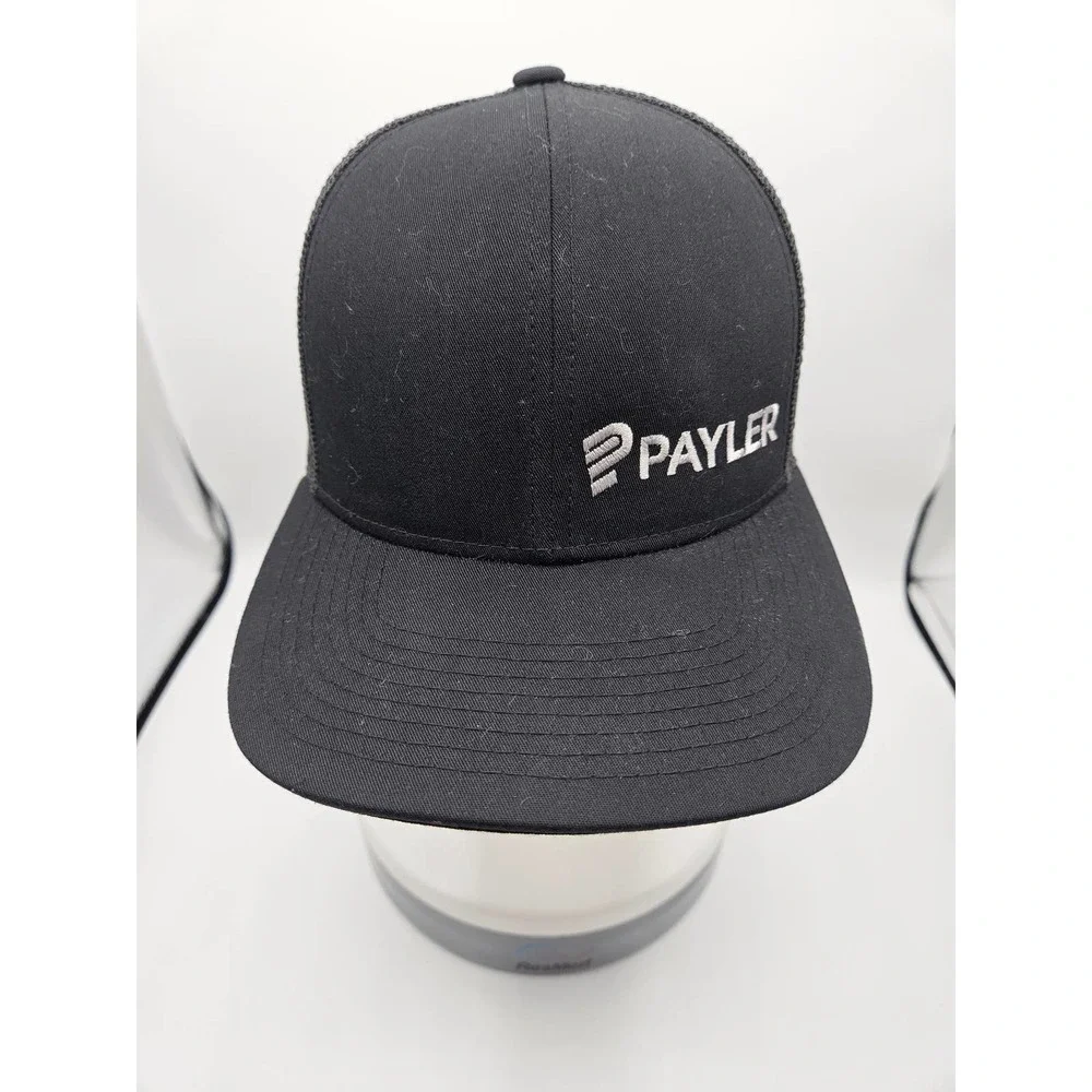 Pacific Headwear 104C Trucjer Cap Gray Black Payler Mesh Back Snap‎ Back